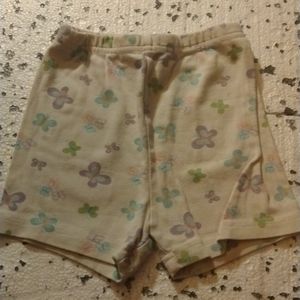 24 month girls shorts with butterfly pattern